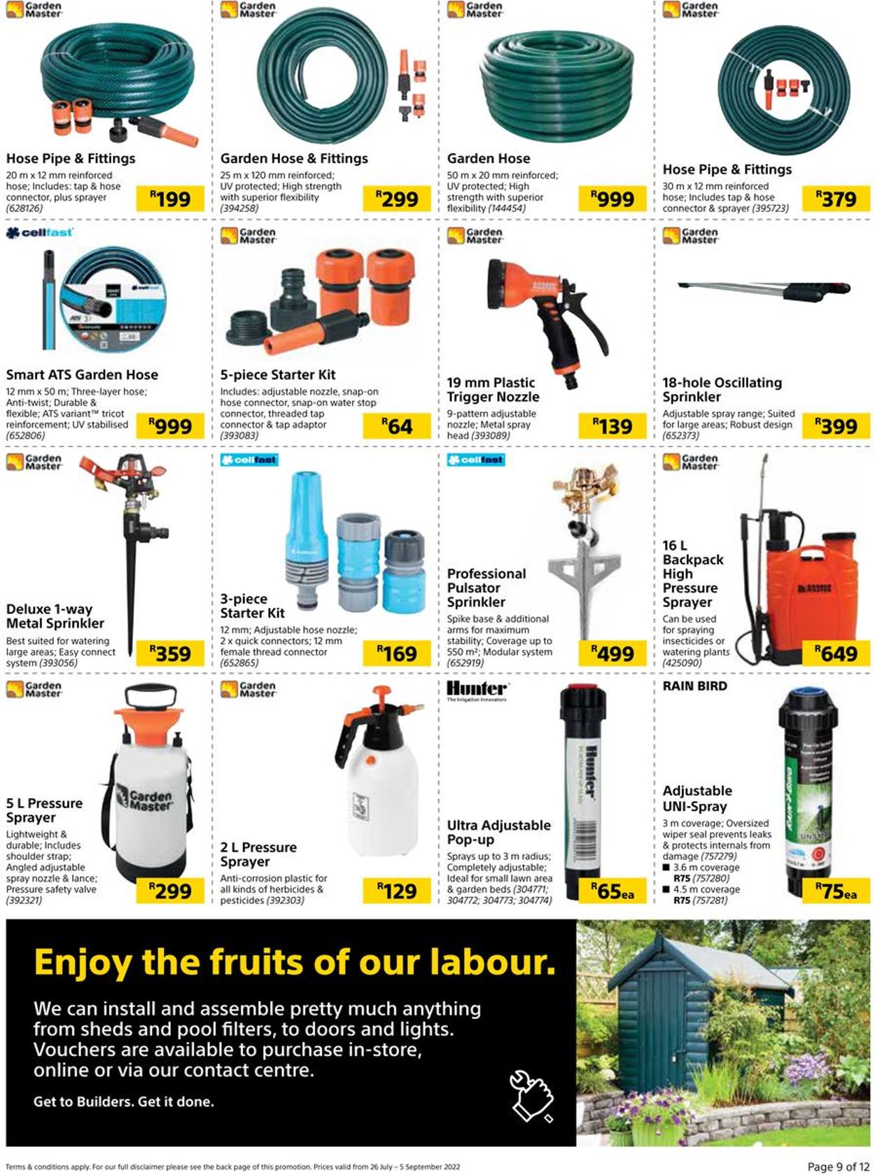 Builders Warehouse Catalogue - 2022/07/26-2022/09/05 (Page 9)