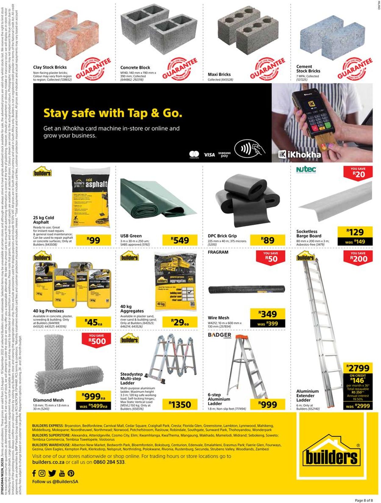 Builders Warehouse Catalogue - 2022/08/23-2022/09/19 (Page 8)