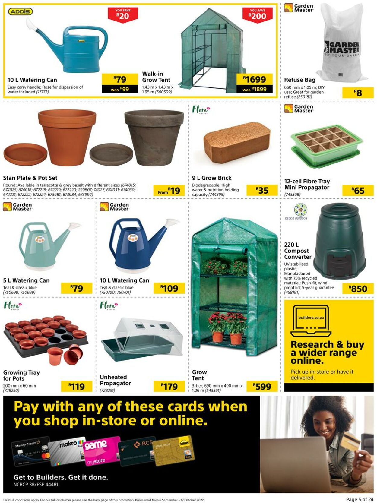 Builders Warehouse Catalogue - 2022/09/06-2022/10/17 (Page 5)