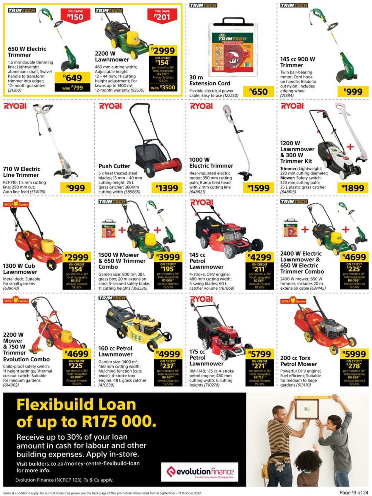 Builders Warehouse Catalogue - 2022/09/06-2022/10/17 (Page 13)