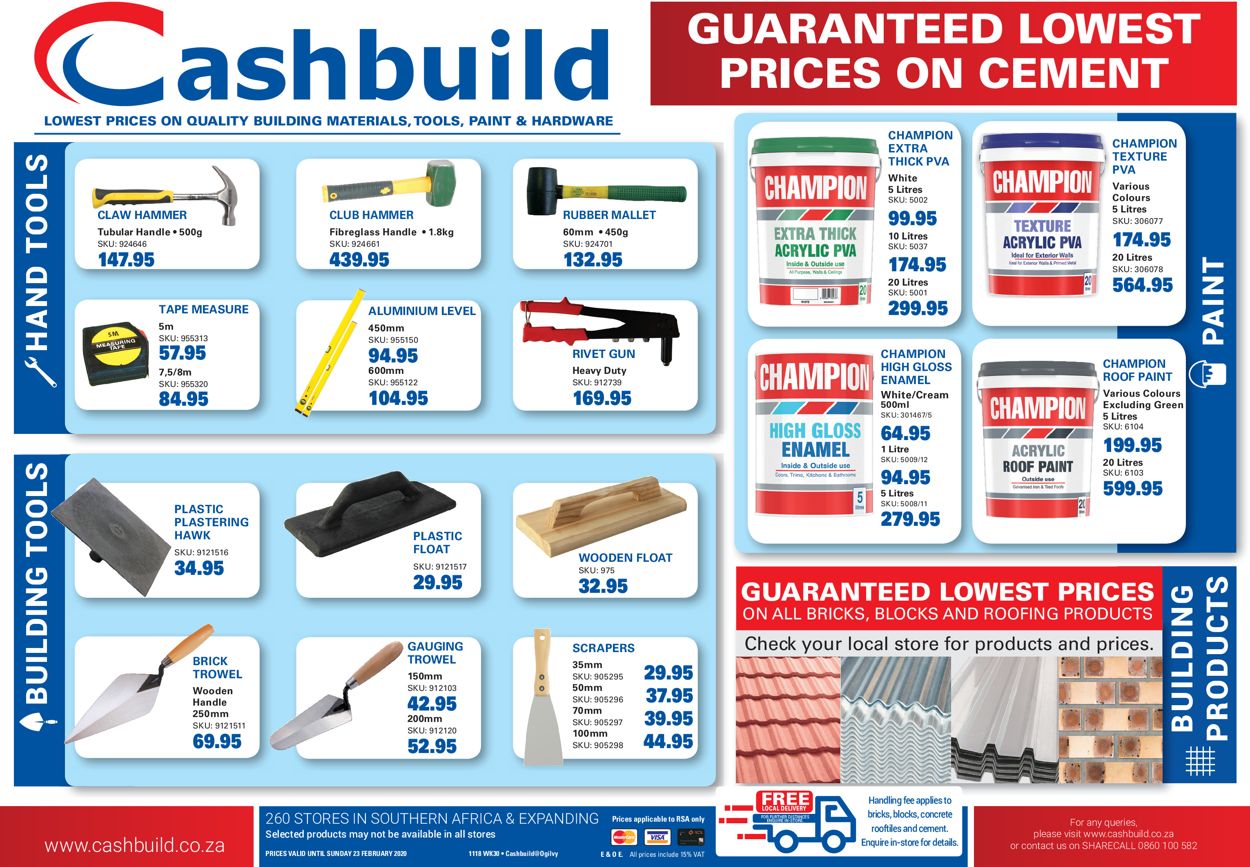 Cashbuild Catalogue - 2020/01/20-2020/02/23