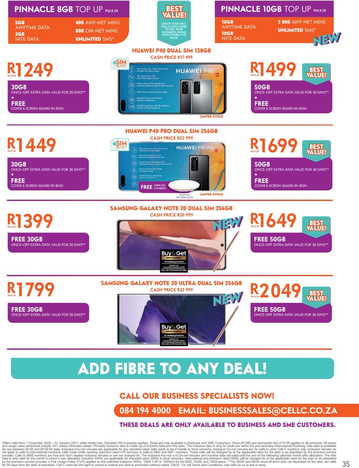 Cell C Catalogue - 2020/12/07-2021/01/31 (Page 35)
