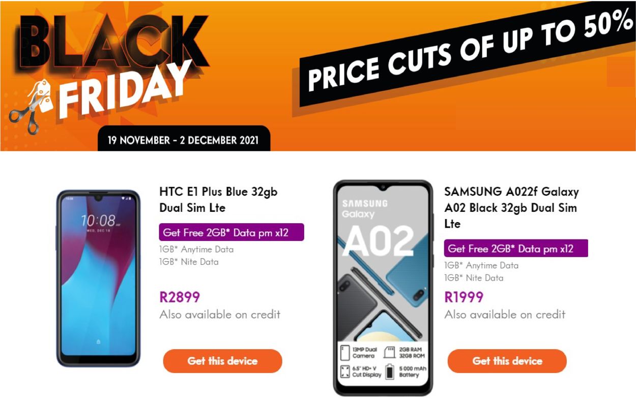 Cell C BLACK WEEK 2021 Catalogue - 2021/11/19-2021/12/02