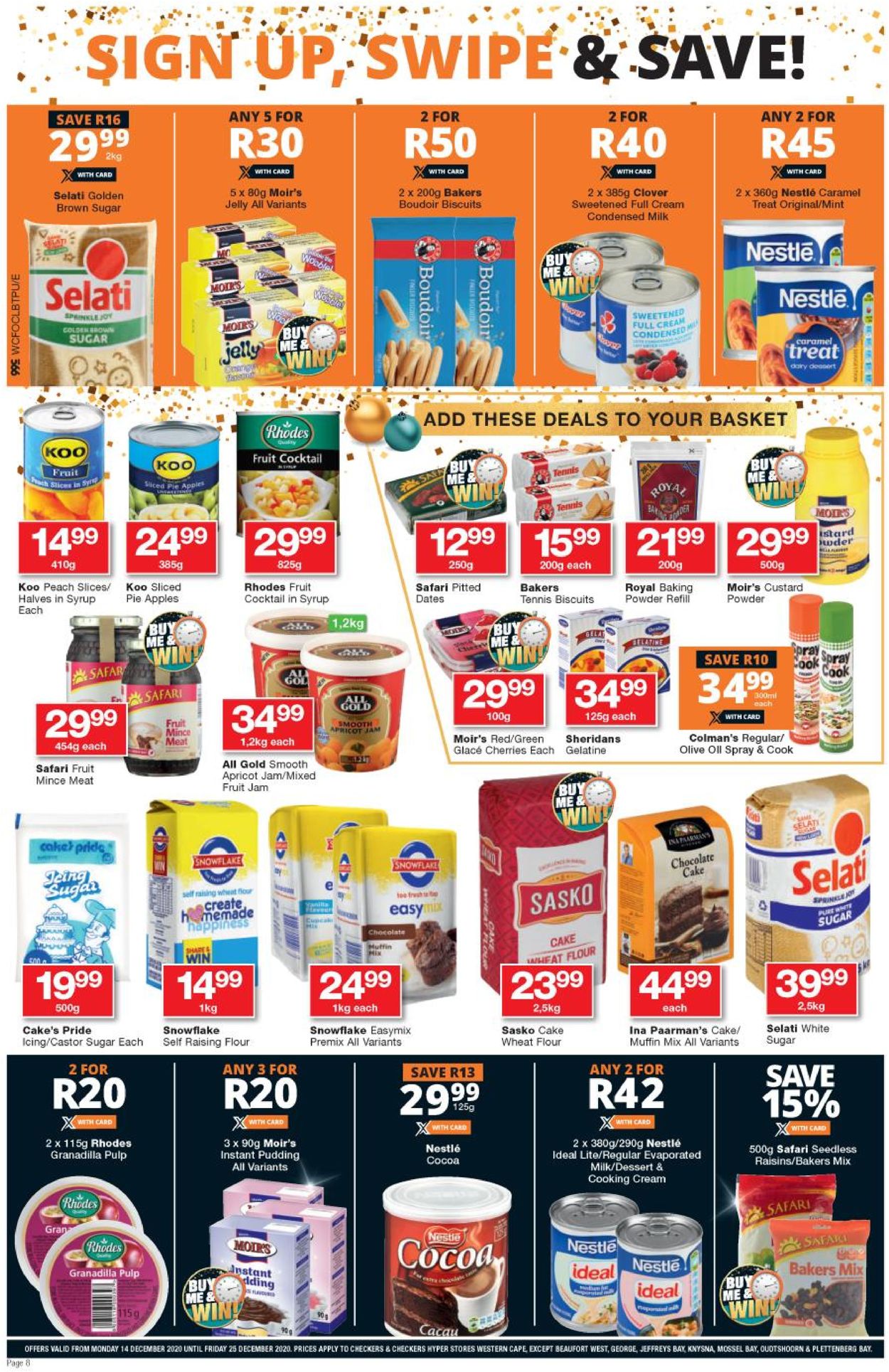Checkers Extra Merry Christmas 2020 Catalogue - 2020/12/14-2020/12/25 (Page 8)