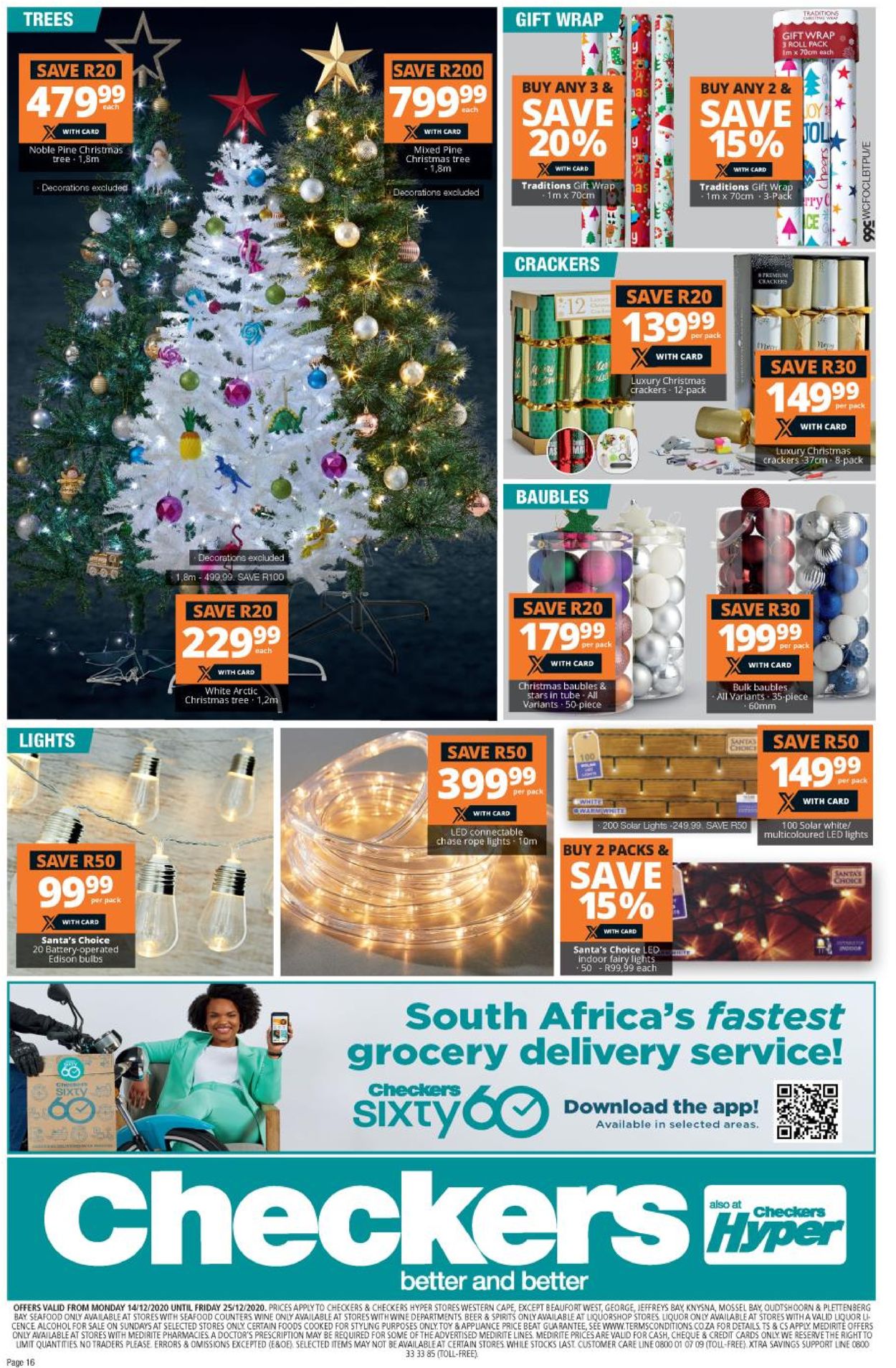 Checkers Extra Merry Christmas 2020 Catalogue - 2020/12/14-2020/12/25 (Page 16)