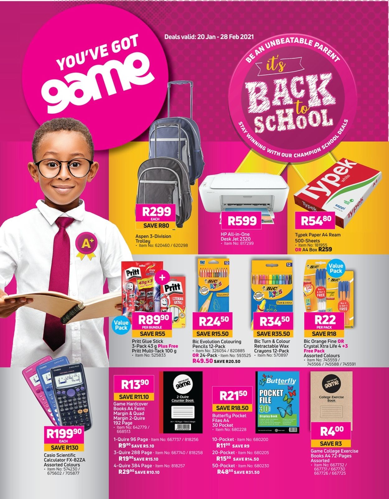 Game Back To School 2021 Catalogue - 2021/01/20-2021/02/28