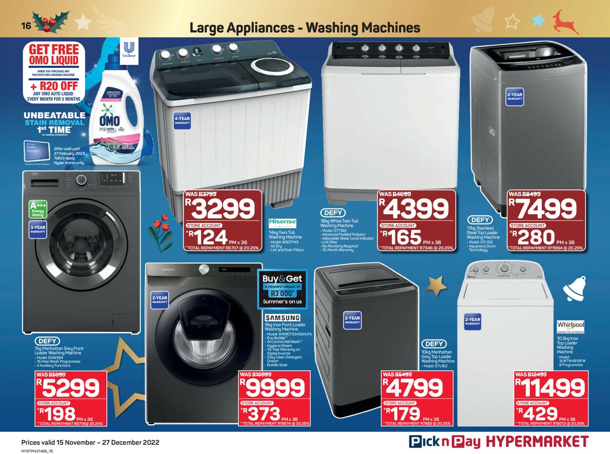 Pick n Pay Catalogue - 2022/11/15-2022/12/27 (Page 16)