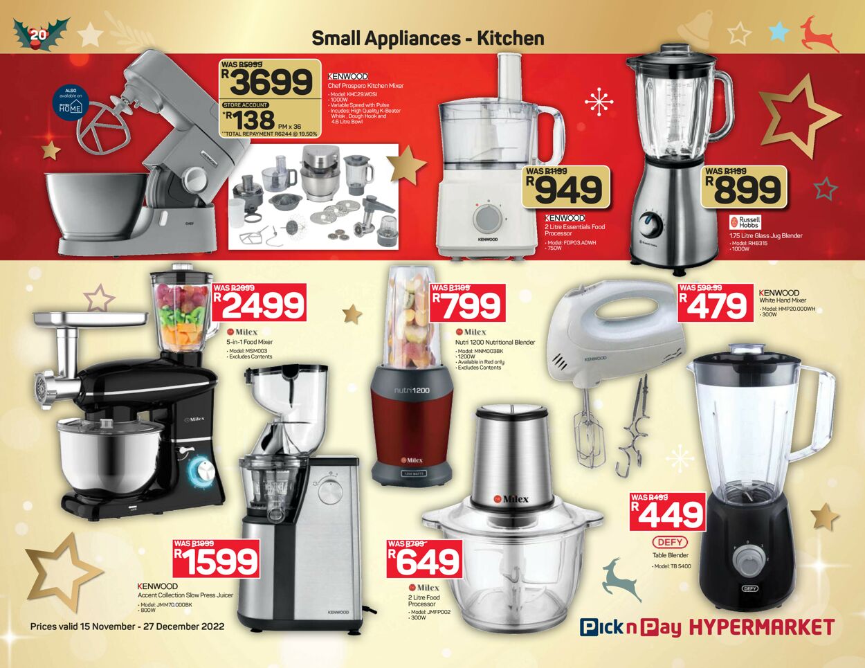 Pick n Pay Catalogue - 2022/11/15-2022/12/27 (Page 20)