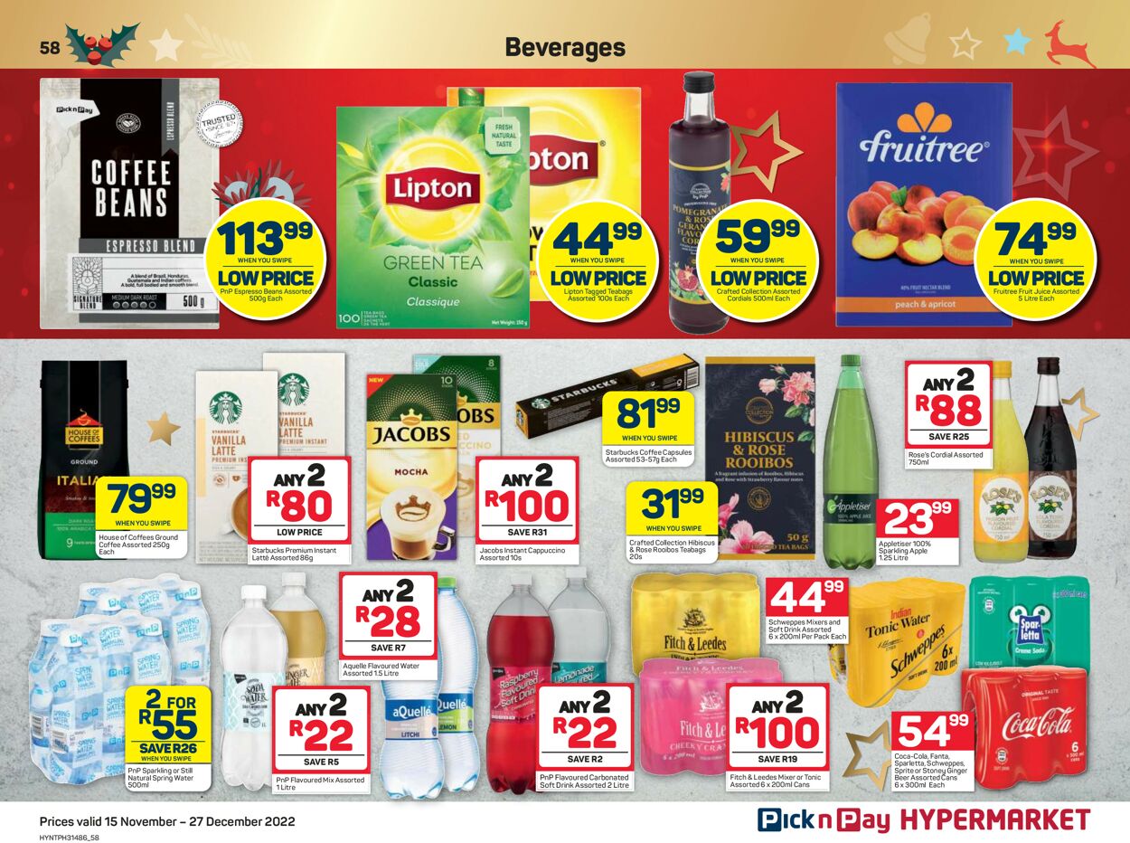 Pick n Pay Catalogue - 2022/11/15-2022/12/27 (Page 58)