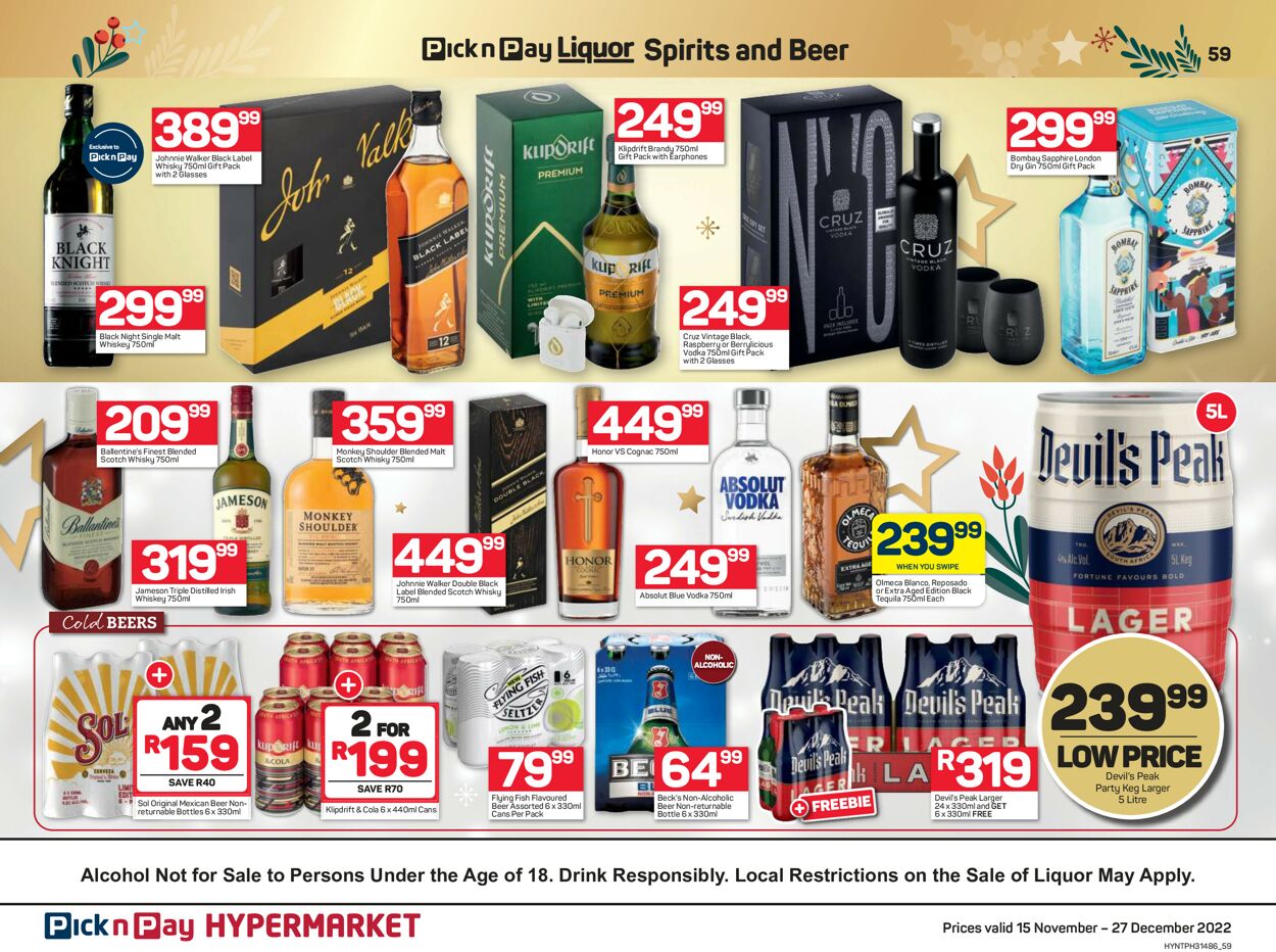 Pick n Pay Catalogue - 2022/11/15-2022/12/27 (Page 59)