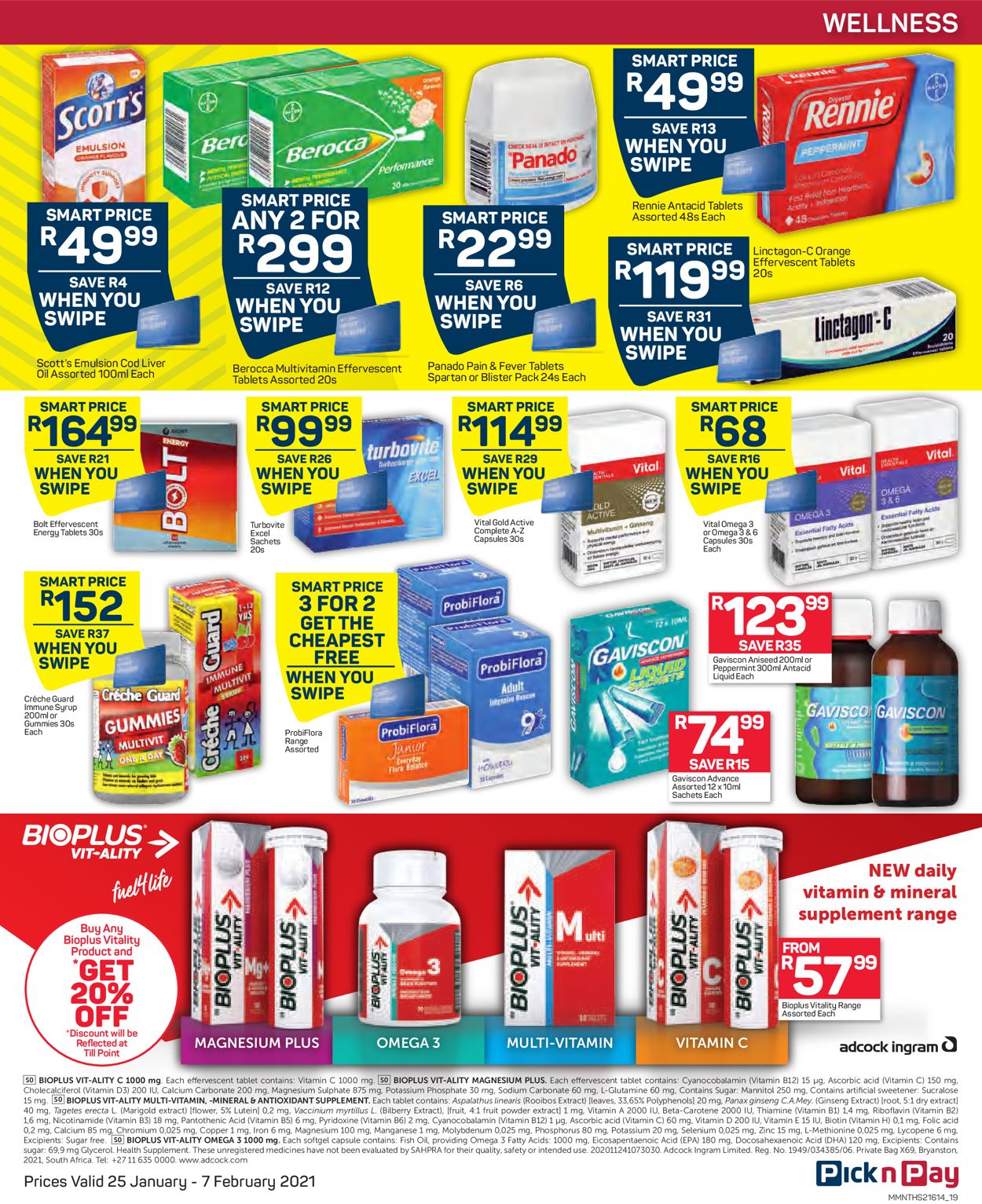 Pick n Pay Savings on Health and Beauty 2021 Catalogue - 2021/01/25-2021/02/07 (Page 19)