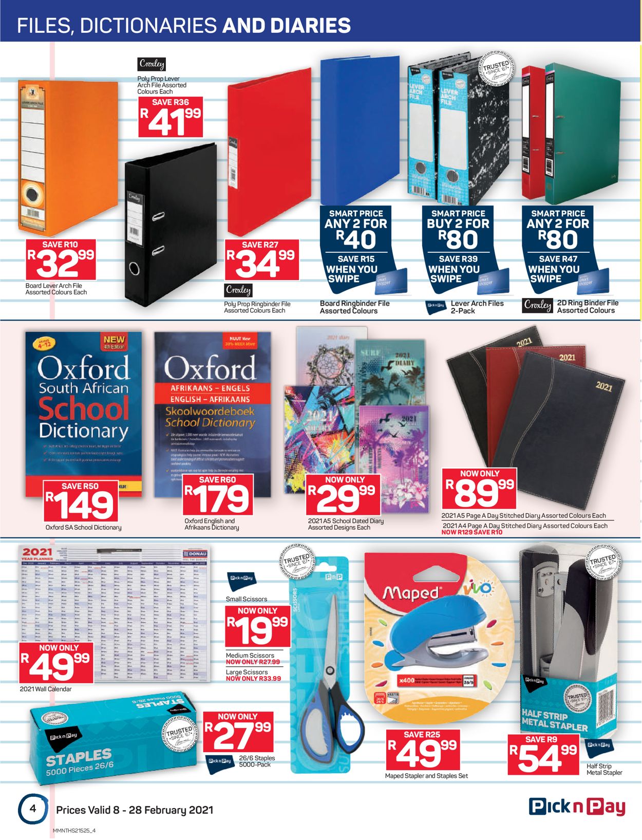 Pick n Pay Back to School 2021 Catalogue - 2021/02/08-2021/02/28 (Page 4)