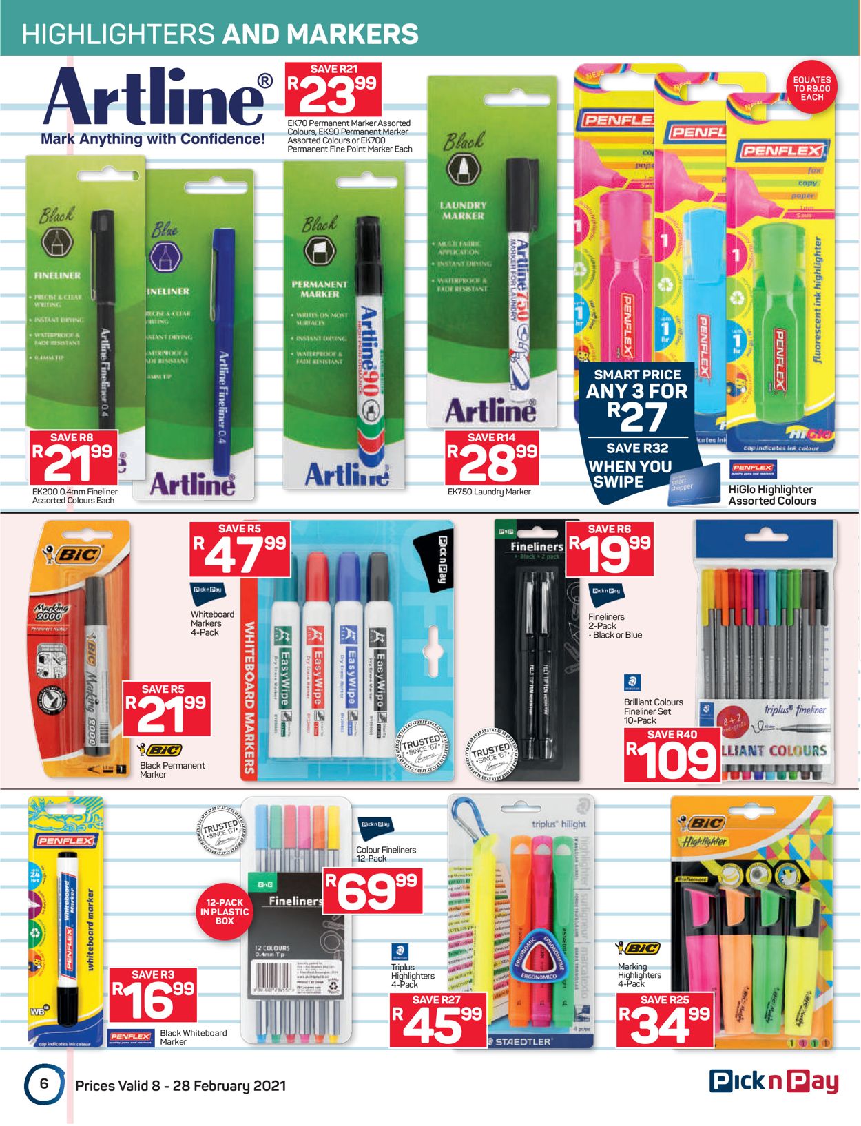 Pick n Pay Back to School 2021 Catalogue - 2021/02/08-2021/02/28 (Page 6)
