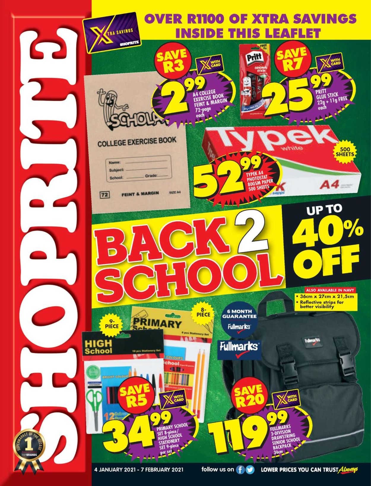 Shoprite Back to School 2021 Catalogue - 2021/01/04-2021/02/21