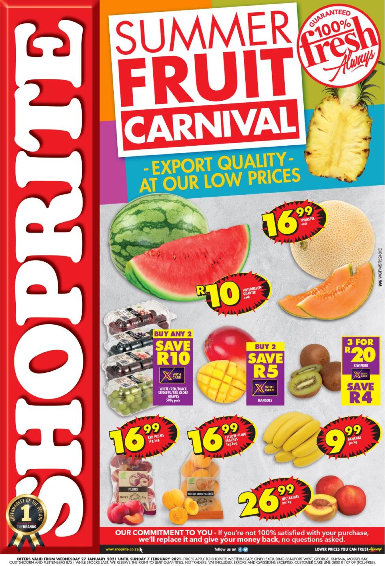 Shoprite Summer Fruit Carnival 2021 Catalogue - 2021/01/27-2021/02/07