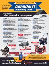 Adendorff Machinery Mart Black Friday 2020